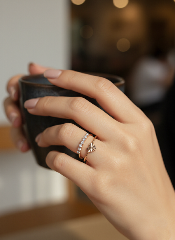 ✨ “Radiant Harmony Ring Set”